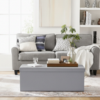 Storage ottoman bench - 3/4 left angle