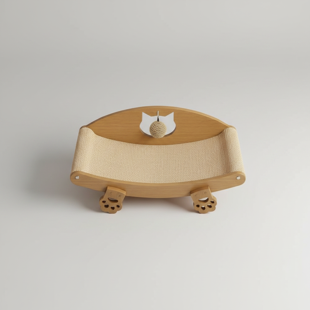 Sisal Cat Scratching Lounge Chair - Top View