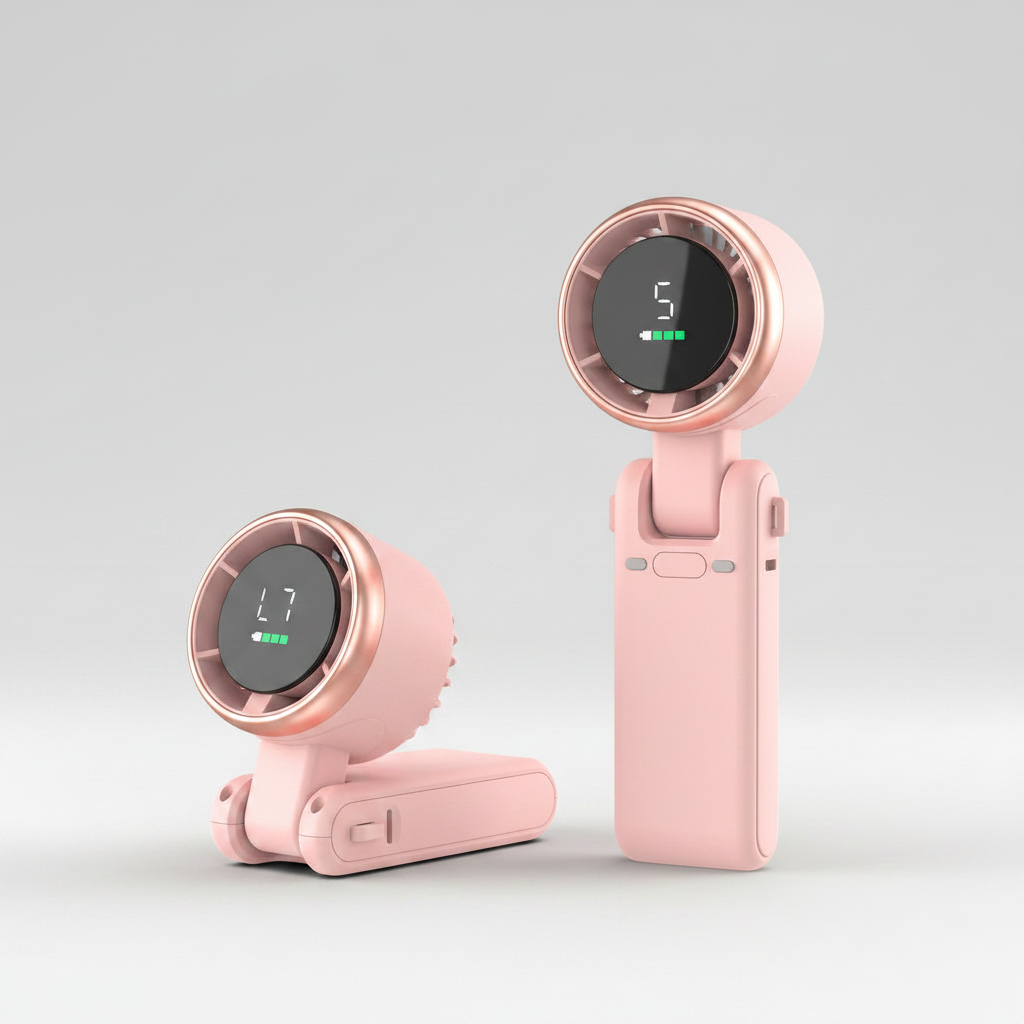 Portable Handheld Turbo Fan - 45 Degree View