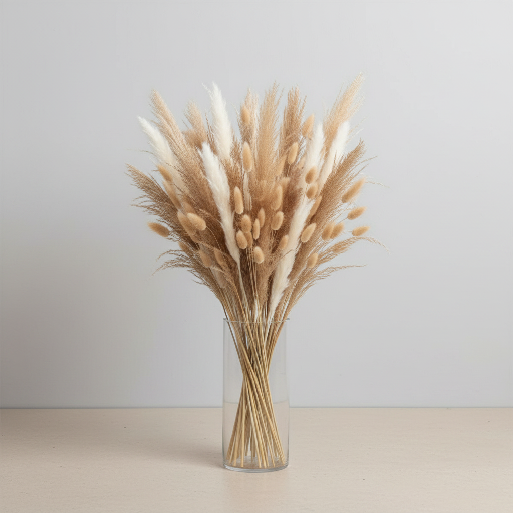 Glass vase arrangement