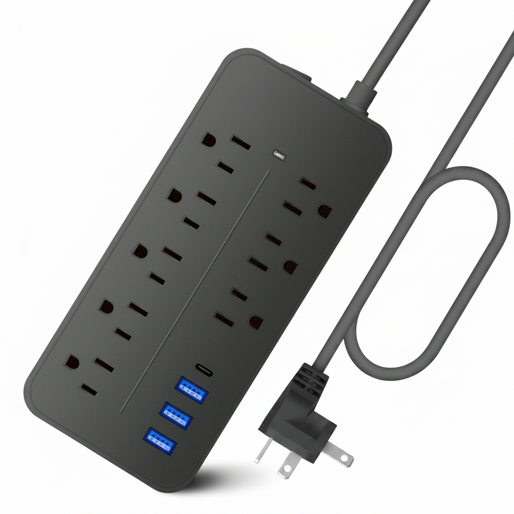 Surge Protector Power Board with 8 Outlets